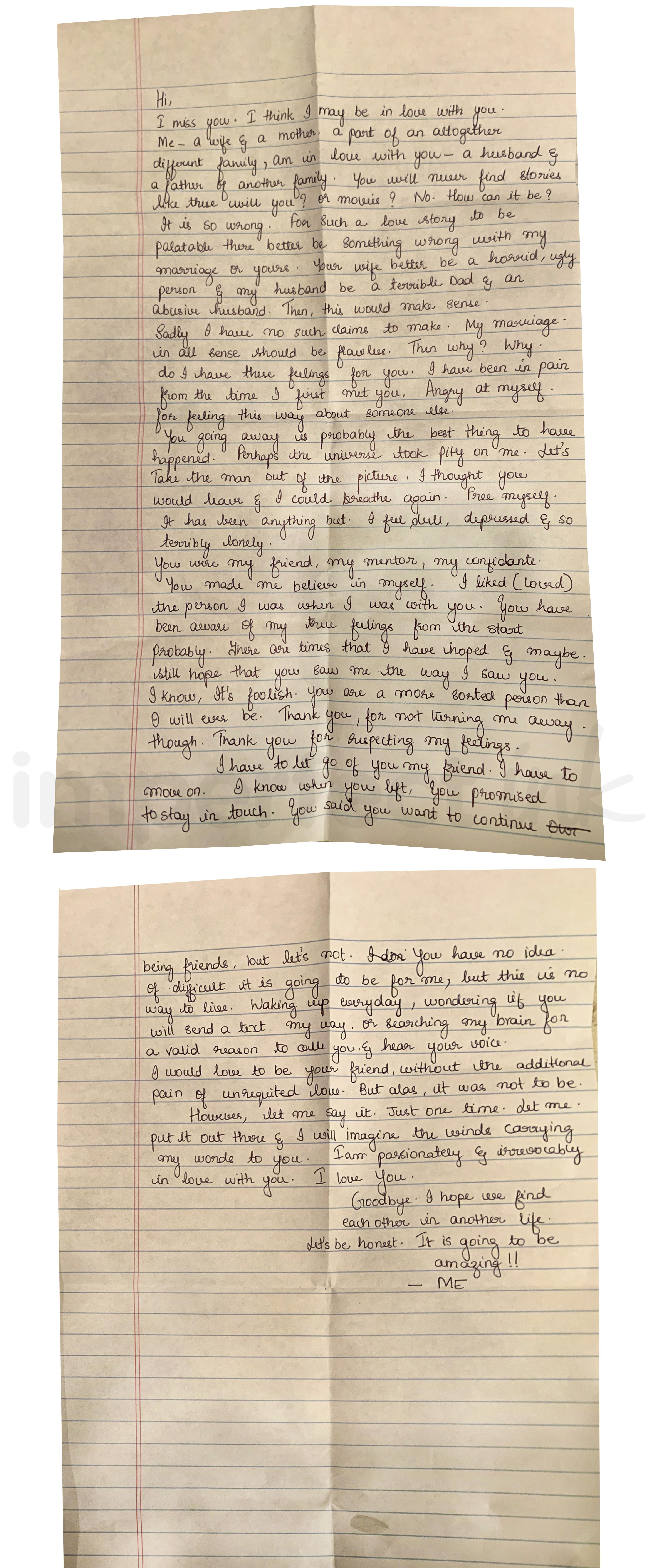 Handwritten letter thumbnail