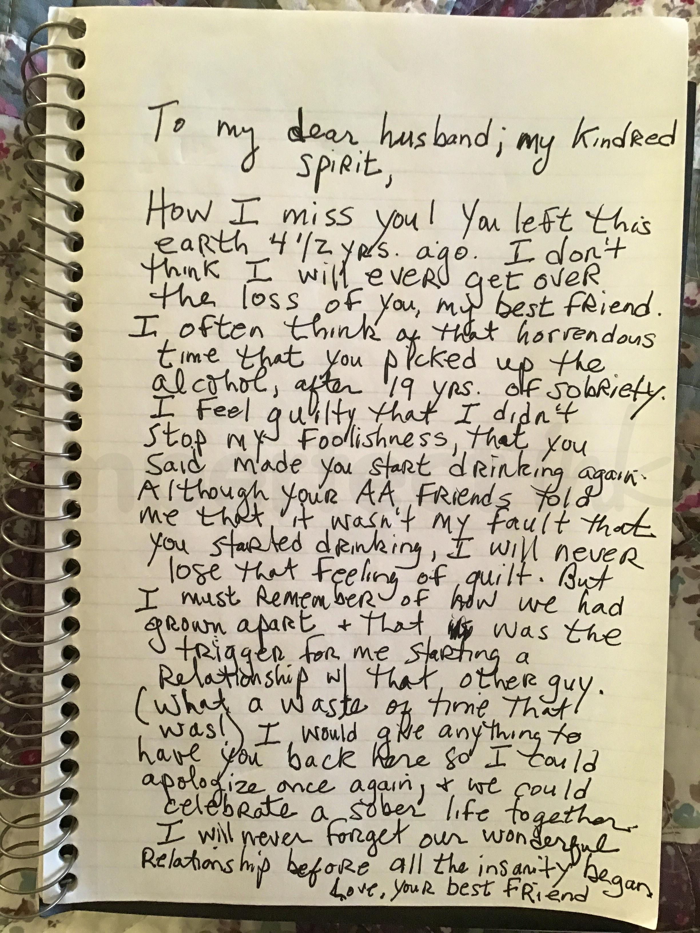 Handwritten letter thumbnail