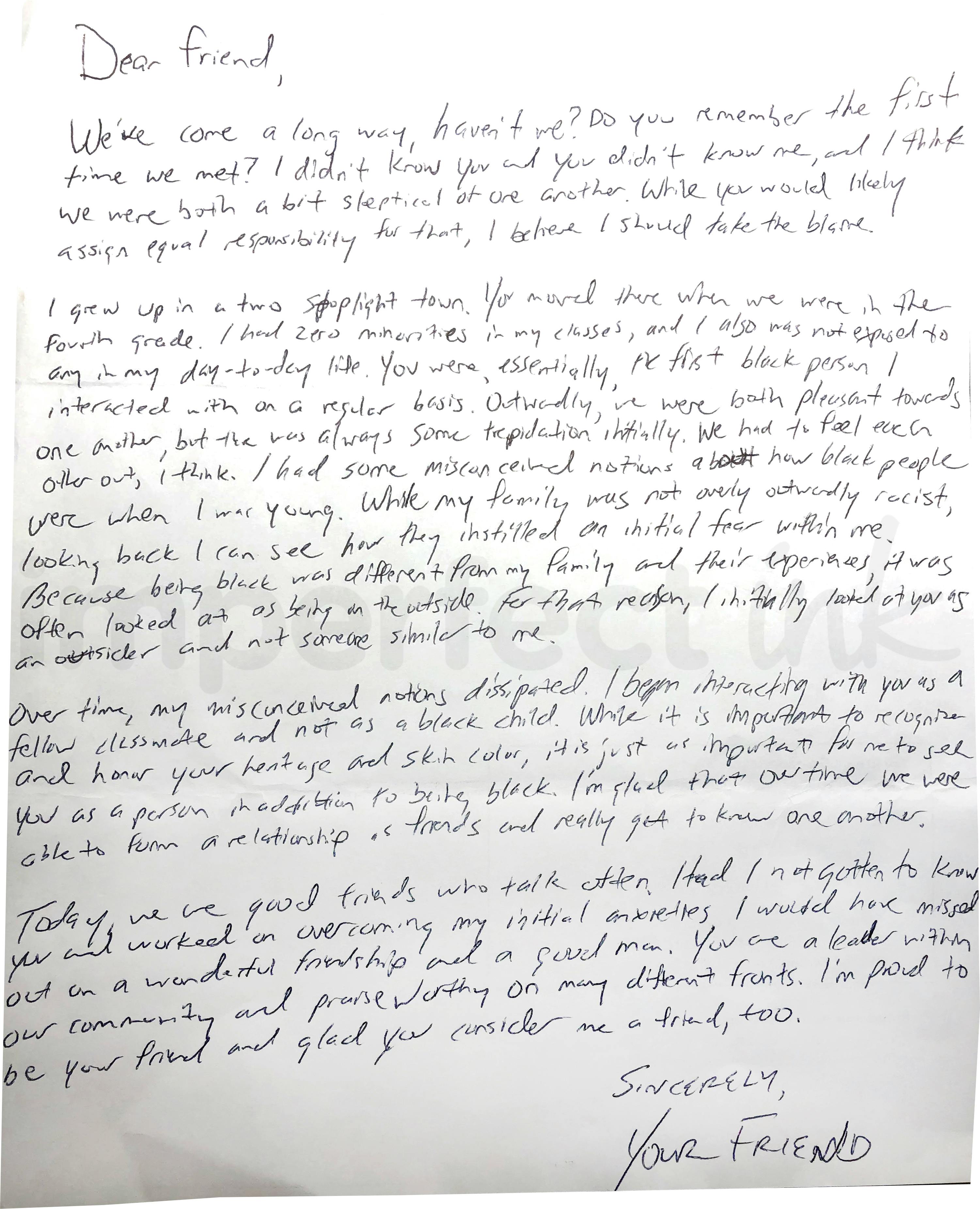 Handwritten letter thumbnail