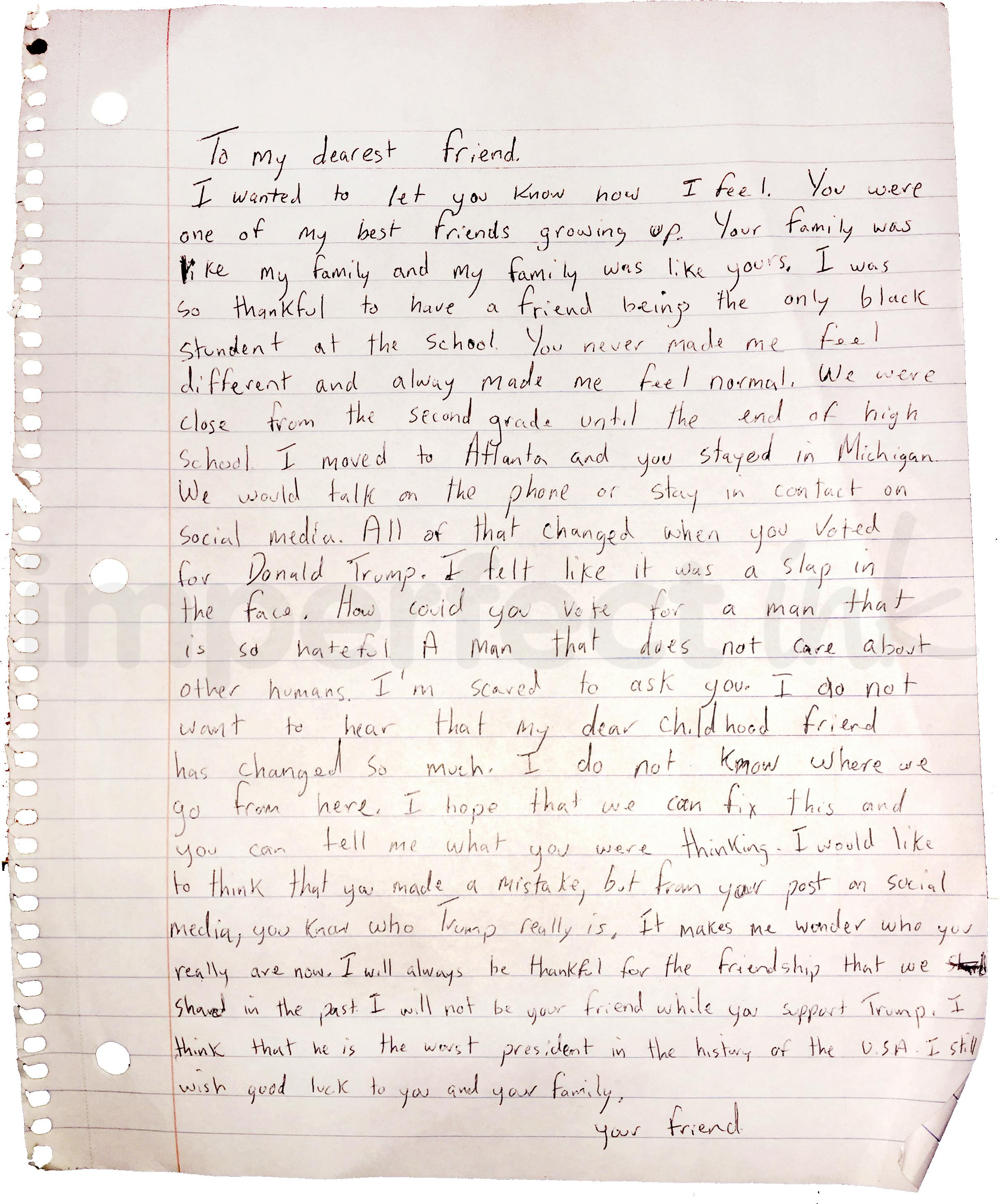 Handwritten letter thumbnail