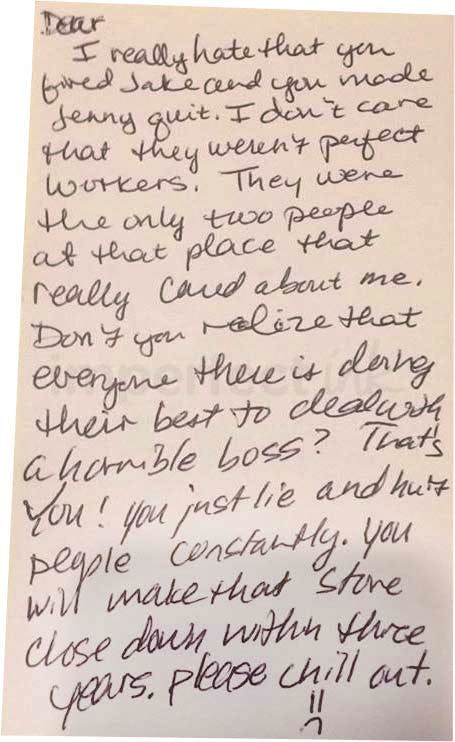 Handwritten letter thumbnail