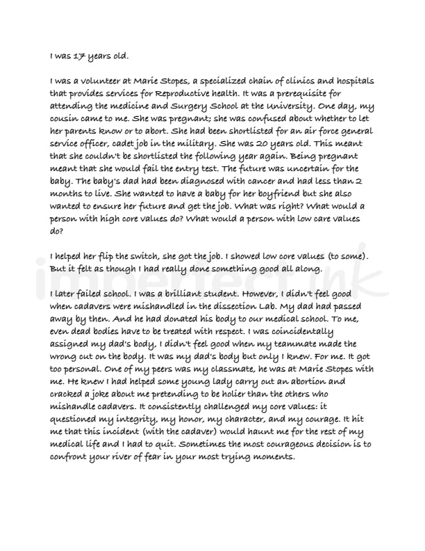 Handwritten letter thumbnail