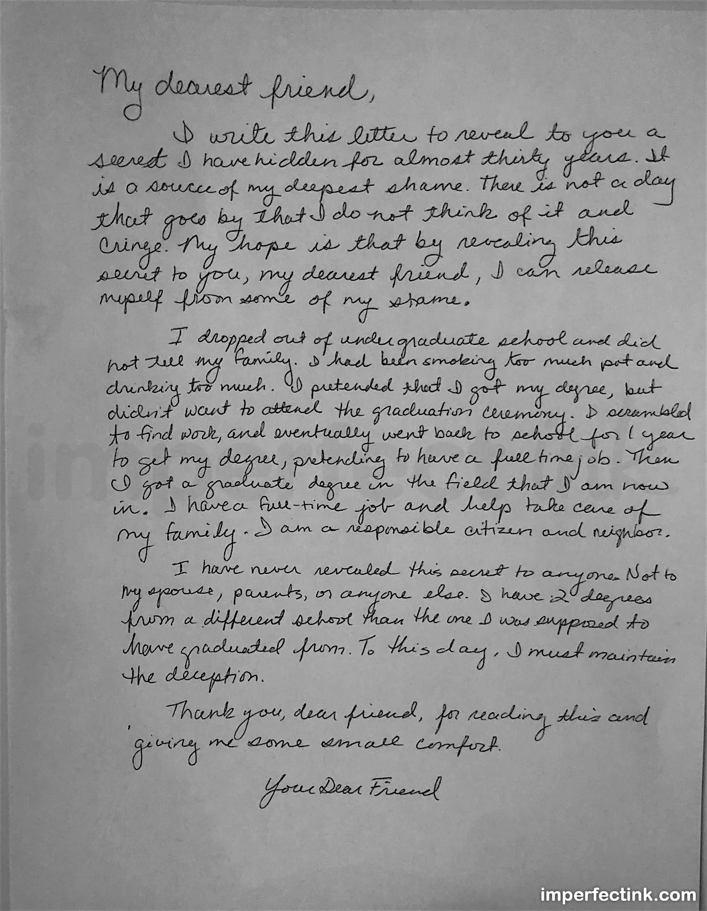 How To Write A Letter To A Friend Format